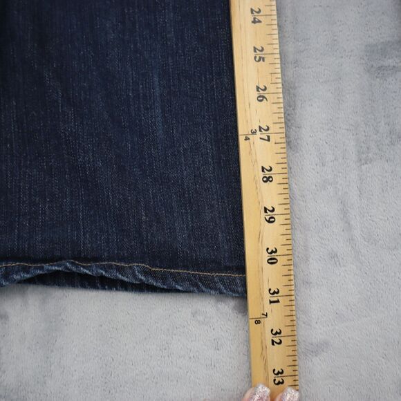 Squeeze Jeans Pants Womens 13/14 Dark Blue Denim Casual Preppy Flared Bootcut - Picture 5 of 15